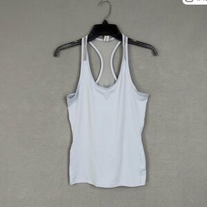 Athleta White Racerback Tank Top